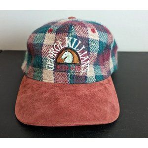*George Killian's Irish Red Plaid Check Beer Snapback Hat Cap Horse Head Vintage
